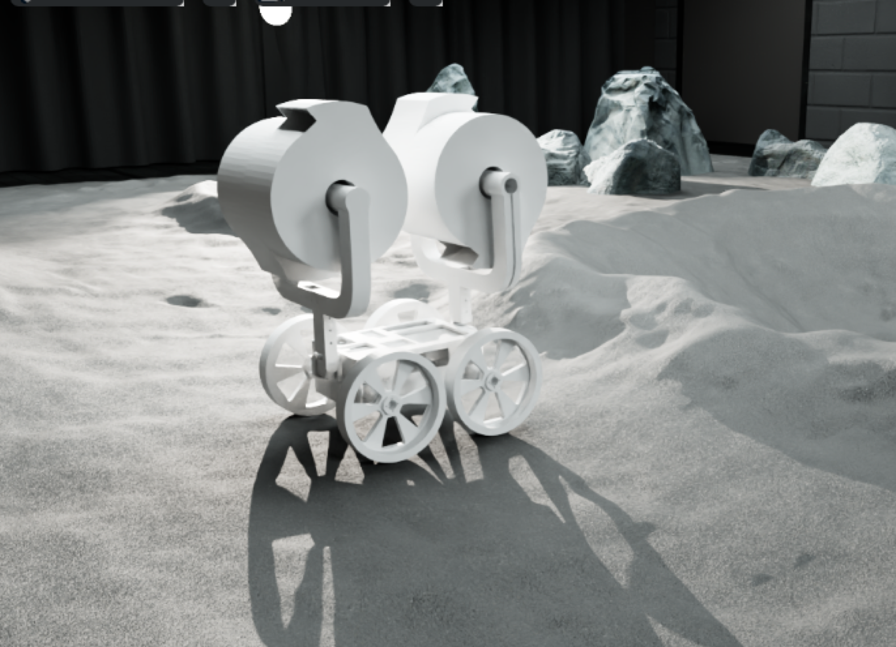 CARVE concept shown in Isaac Sim for surface-operations planning