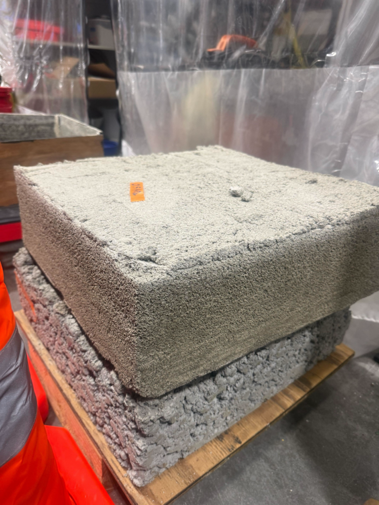 PERDEX excavation system view for volatile-aware ISRU work
