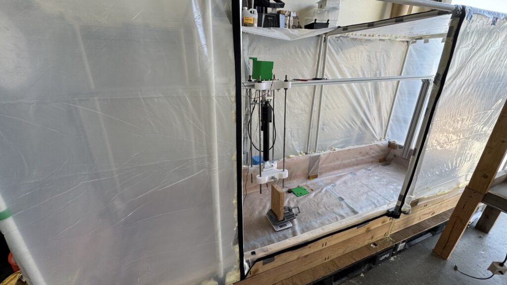 CRATR wheel test bed construction in Cislune shop space