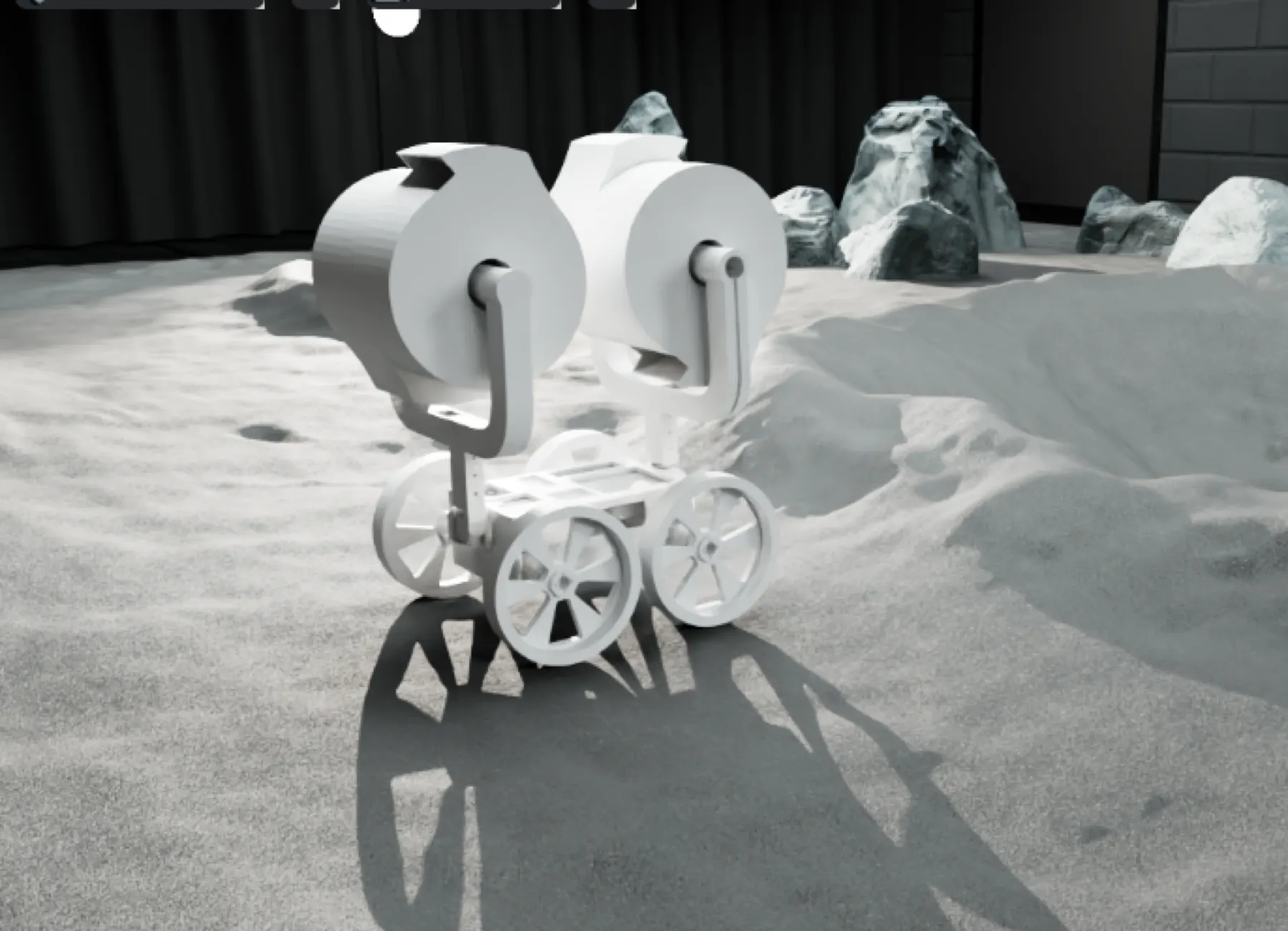CARVE concept shown in Isaac Sim for surface-operations planning